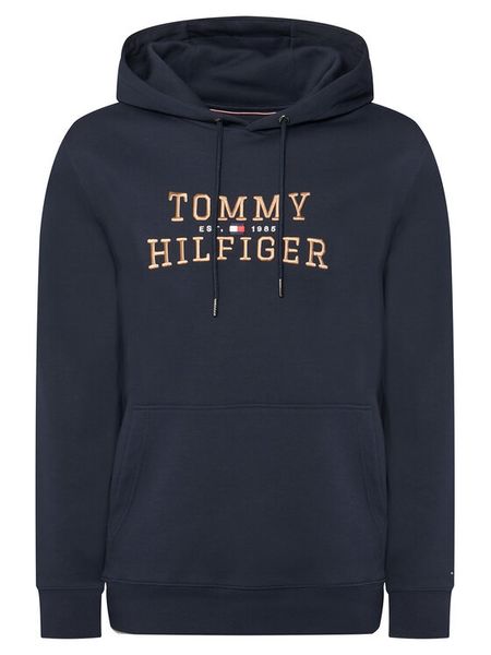 Tommy Hilfiger Bluza Icon Intechno MW0MW42528 Granatowy Regular Fit. Niebieskie bluzy bez kaptura męskie Tommy Hilfiger, m, z bawełny. Za 699.99 zł.