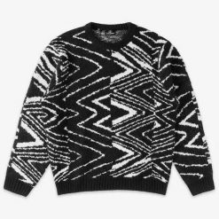 Volcom Sweter Zagner Czarny. Czarne swetry męskie Volcom, bez wzorów, bez kołnierzyka. Za 380.66 zł.