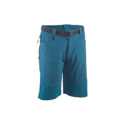 Spodenki turystyczne MH500 męskie. Brązowe szorty męskie QUECHUA, z elastanu, bez kołnierzyka. Za 79.99 zł.