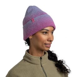 Czapka BUFF KNITTED BEANIE MARIN ORCHID. Czerwone czapki męskie Buff, bez wzorów, z dzianiny, eleganckie. Za 123.19 zł.