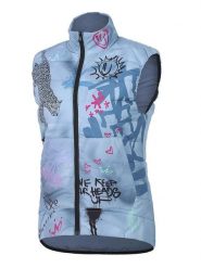 Protective Kamizelka pikowana "Writer" w kolorze błękitnym ze wzorem rozmiar: 38. Niebieskie kamizelki damskie Protective, s, z materiału. Za 152.62 zł.