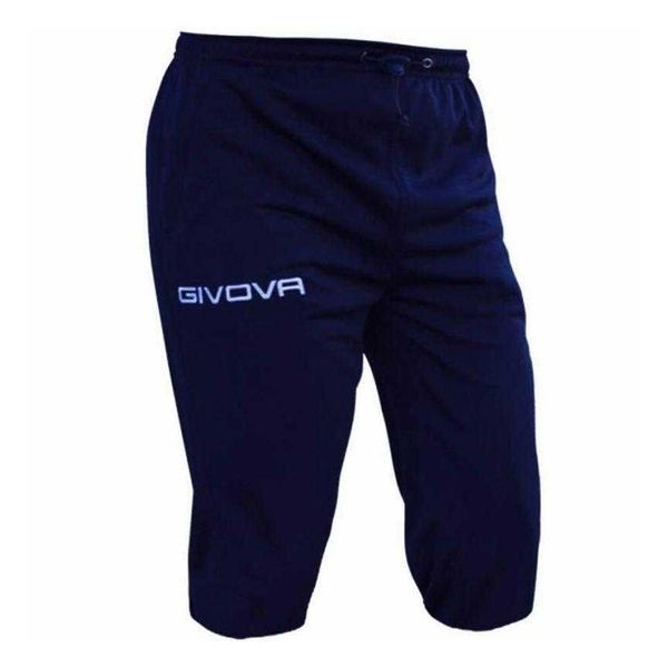 Spodenki Męskie One M P020 0010. Niebieskie szorty męskie Givova, z materiału, bez kołnierzyka. Za 109.99 zł.