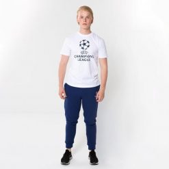 Champions League spodnie dresowe dla dorośli. Niebieskie spodnie dresowe męskie CHAMPIONS LEAGUE, bez wzorów, z bawełny. Za 168.99 zł.