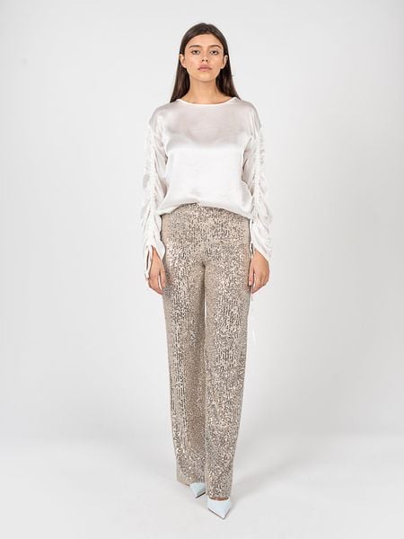 Liu Jo Bluzka | CF2083 T2497 | Kobieta | Biały. Białe bluzki damskie Liu Jo, uniwersalny, bez wzorów, z acetatu, eleganckie, bez kołnierzyka, bez ramiączek. W wyprzedaży za 349.00 zł.