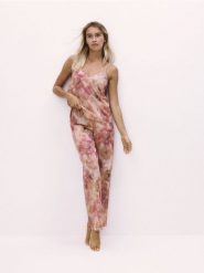 Spodnie od piżamy - brzoskwiniowy. Pomarańczowe piżamy damskie Reserved, l, bez wzorów, z bawełny, bez ramiączek. W wyprzedaży za 65.99 zł.