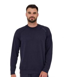 Bluza męska wełniana Brubeck OUTDOOR MERINO. Niebieskie bluzy z kapturem męskie Brubeck, m, z dzianiny. Za 249.00 zł.