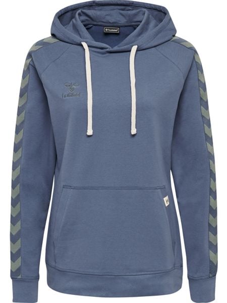 Bluza damska z kapturem Hummel Lmove Classic. Niebieskie bluzy sportowe damskie HUMMEL, na wiosnę, xs, bez wzorów, z bawełny, bez ramiączek, długie, z kapturem. Za 192.85 zł.