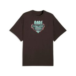 Oversized T-shirt Puma. Czarne t-shirty męskie Puma, l, bez wzorów, z dresówki, bez kołnierzyka. Za 229.50 zł.