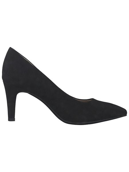 S. Oliver Czółenka w kolorze czarnym rozmiar: 40. Czarne czółenka damskie S.Oliver, bez wzorów, bez obcasa, na szpilce. Za 74.11 zł.