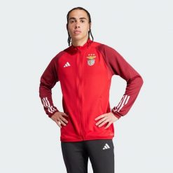 Bluza Benfica Tiro 23 Training. Czerwone bluzy bez kaptura męskie Adidas, s, z materiału. Za 332.45 zł.