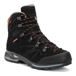 Buty trekkingowe męskie LOWA Baldo GTX. Czarne buty trekkingowe męskie Lowa, z materiału, za kostkę, bez zapięcia, trekkingowe. Za 799.99 zł.