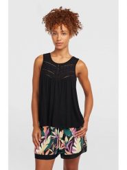 O'Neill Bluzka "Essentials Tokeena" w kolorze czarnym rozmiar: XL. Czarne bluzki sportowe damskie O'neill, xl, z wiskozy, bez kołnierzyka, bez ramiączek. Za 109.78 zł.