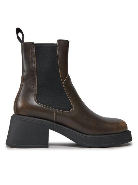 Vagabond Shoemakers Botki Dorah 5642-018-19 Brązowy. Brązowe botki damskie Vagabond Shoemakers, ze skóry, bez obcasa, na słupku, bez zapięcia. Za 769.99 zł.