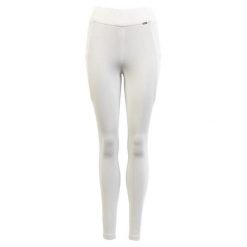 Legginsy jeździeckie o średniej przyczepności Premiere Bouvardia. Białe legginsy damskie PREMIERE, s, bez wzorów, z materiału. Za 198.00 zł.