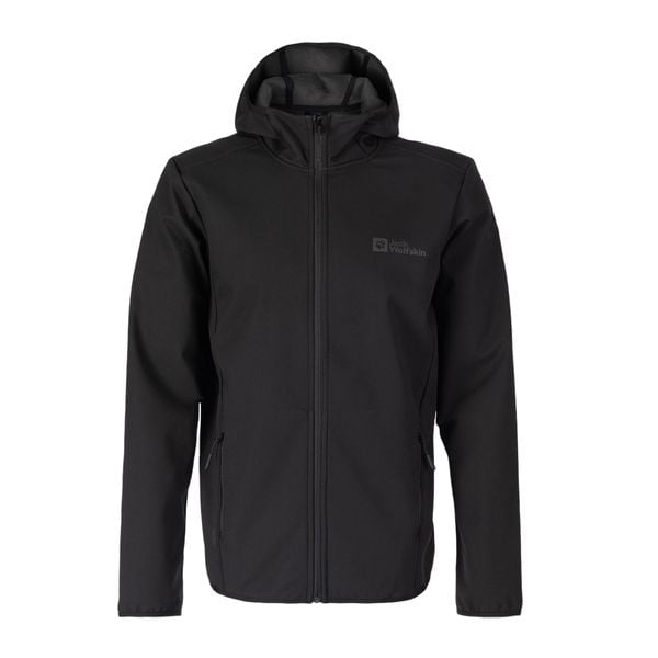 Kurtka softshell męska Jack Wolfskin Bornberg Hoody. Czarne kurtki męskie Jack Wolfskin, l, bez wzorów, z softshellu, bez kaptura. Za 409.99 zł.