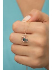 Heliophilia Srebrny naszyjnik z zawieszką - dł. 42 cm rozmiar: onesize. Szare naszyjniki damskie Heliophilia, srebrne. Za 82.64 zł.