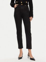 Balmain Jeansy DF1MG007DB67 Czarny Slim Fit. Czarne jeansy damskie Balmain. Za 2,519.00 zł.