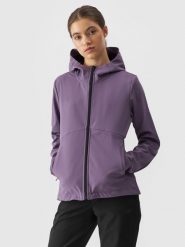 Жіноча куртка softshell вітрозахисна мембрана 5000 - фіолетовий. Kurtki softshell damskie 4f, l, bez wzorów, z softshellu, bez kaptura. W wyprzedaży za 1,399.90 zł.
