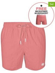Muchachomalo 2-częściowy zestaw w kolorze jasnoróżowym rozmiar: XL. Różowe szorty sportowe męskie Muchachomalo, xl, z materiału, outdoorowe. Za 114.17 zł.