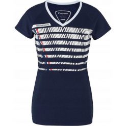 Damska koszulka tenisowa Tecnifibre F2 Airmesh. Niebieskie t-shirty damskie TECNIFIBRE, bez wzorów, bez kołnierzyka. Za 69.00 zł.
