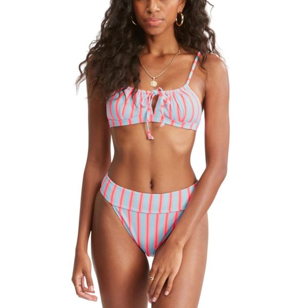 Góra od bikini Billabong Surf Stripe Coco Bralette. Niebieskie bikini damskie Billabong, bez wzorów. W wyprzedaży za 83.00 zł.