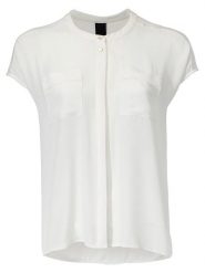 Heine Bluzka w kolorze kremowym rozmiar: 34. Brązowe bluzki damskie Heine, bez wzorów, bez kołnierzyka, bez ramiączek. Za 104.99 zł.