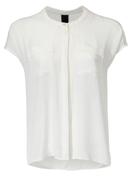 Heine Bluzka w kolorze kremowym rozmiar: 46. Brązowe bluzki damskie Heine, bez wzorów, bez kołnierzyka, bez ramiączek. Za 50.95 zł.