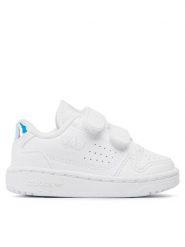 Adidas Sneakersy Ny 90 Cf I FY9849 Biały. Białe buty sportowe dziewczęce Adidas, bez wzorów, ze skóry, bez zapięcia. Za 139.99 zł.
