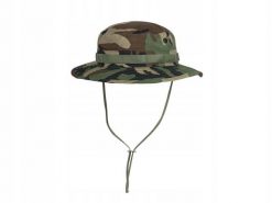 Kapelusz boonie z odpinaną osłoną karku US Woodland rozm L. Zielone kapelusze damskie HELIKON-TEX, bez wzorów, z bawełny. Za 47.99 zł.