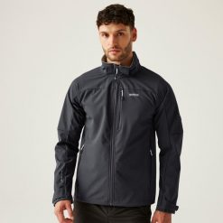 Arana męski softshell przeciwdeszczowy. Zielone kurtki softshell damskie Regatta, m, bez wzorów, z materiału, bez kaptura. W wyprzedaży za 329.99 zł.