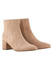 Högl Skórzane botki "Daydream" w kolorze beżowym rozmiar: 37. Brązowe botki damskie HÖGL, eleganckie, bez obcasa, bez zapięcia. Za 269.95 zł.