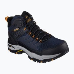 Buty trekkingowe męskie SKECHERS Arch Fit Dawson Raveno. Czarne buty trekkingowe męskie Skechers, bez zapięcia, trekkingowe, Skechers Sport. Za 484.99 zł.
