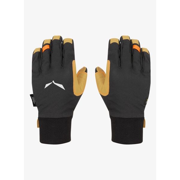 Rękawiczki softshell Salewa Ortles DST/AM Gloves. Czarne rękawiczki męskie Salewa, bez wzorów, z softshellu. W wyprzedaży za 384.45 zł.