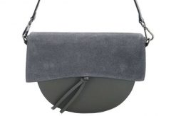 Listonoszka skórzana BARBERINI'S c. szary 868-28. Szare shopper bag damskie Barberinis, bez wzorów, ze skóry, przez ramię, zamszowe, bez dodatków. Za 231.99 zł.