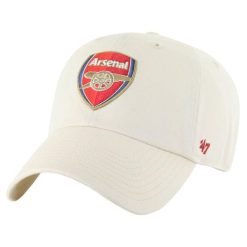Czapka z daszkiem męska 47 Arsenal FC MVP Cap. Brązowe czapki męskie 47 Brand, bez wzorów, z bawełny, sportowe. Za 109.99 zł.