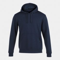 Bluza sportowa męska Joma Montana Hoodie. Niebieskie bluzy sportowe męskie Joma, bez wzorów, z bawełny, biznesowe, bez kołnierzyka, bez ramiączek. Za 190.00 zł.