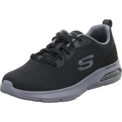 Buty do chodzenia męskie Skechers Dynaair. Czarne buty sportowe na co dzień męskie Skechers, z gumy, bez zapięcia, na fitness i siłownię. Za 349.99 zł.