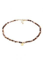 Elli PREMIUM Damski perłowy Boho z kamieniem szlachetnym Jasper w pozłacanym srebrze 925 Sterling Silver Naszyjniki 1 ct. Białe naszyjniki damskie Elli PREMIUM, pozłacane. Za 303.99 zł.