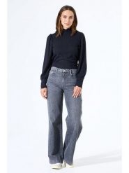 Garcia Bluzka w kolorze czarnym rozmiar: S. Czarne bluzki damskie Garcia, s, bez wzorów, z koronki, bez kołnierzyka, bez ramiączek. Za 91.77 zł.