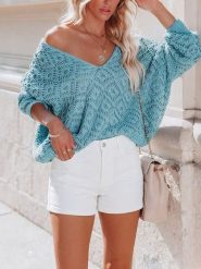 Milan Kiss Sweter w kolorze błękitnym rozmiar: S. Niebieskie swetry klasyczne damskie Milan Kiss, s, bez kołnierzyka. Za 179.95 zł.
