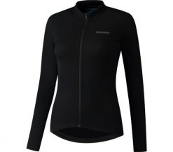 Damska koszulka z długim rękawem ELEMENT, czarna. Czarne bluzki sportowe damskie SHIMANO, m, z elastanu, bez kołnierzyka, bez ramiączek. Za 372.55 zł.