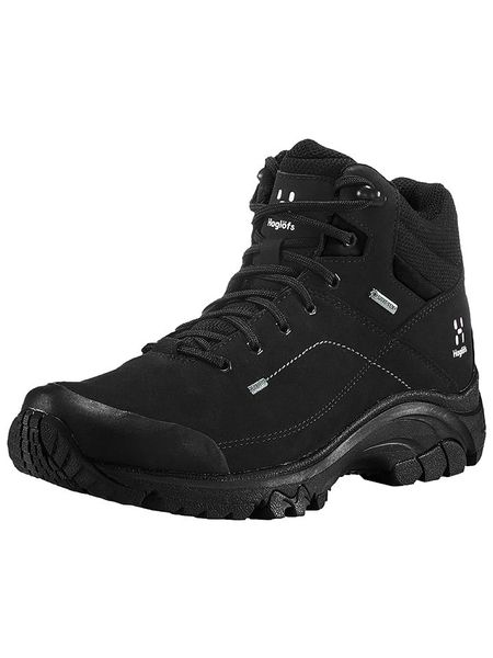 Haglöfs Skórzane botki turystyczne "Ridge GTX" w kolorze czarnym rozmiar: 40. Czarne obuwie trekkingowe damskie Haglöfs. Za 612.06 zł.