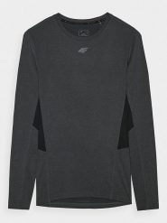4F Koszulka sportowa w kolorze antracytowym rozmiar: S. Czarne t-shirty sportowe męskie 4f, s, z materiału, bez ramiączek, outdoorowe. Za 48.28 zł.