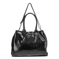 Czarna Duża Damska Torebka Big Star. Czarne shopper bag damskie Big Star, bez wzorów, z materiału, na ramię, duże, bez dodatków. Za 209.00 zł.