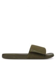 Calvin Klein Klapki Ess Slide Adj Monobrand Cv HM0HM02115 Czarny. Czarne klapki i japonki męskie CALVIN KLEIN, z materiału. Za 189.99 zł.