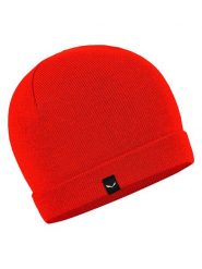 Salewa Czapka beanie "Puez Merino" w kolorze czerwonym rozmiar: onesize. Czerwone czapki zimowe damskie Salewa. Za 113.63 zł.