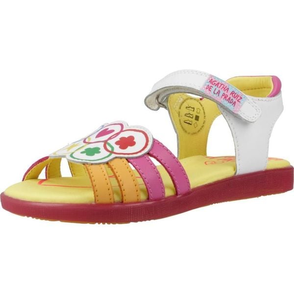 Sandały AGATHA RUIZ DE LA PRADA 242962A Biały. Białe obuwie trekkingowe damskie Agatha Ruiz de la Prada. Za 260.41 zł.
