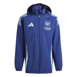 Kurtka Arsenal Tiro 2024/25. Niebieskie kurtki męskie Adidas, m, bez wzorów, z materiału, bez kaptura. Za 405.85 zł.