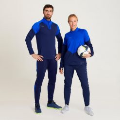 Bluza do piłki nożnej damska Kipsta Viralto. Czarne bluzy z kapturem damskie KIPSTA, m, z materiału. Za 59.99 zł.