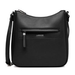 Torebka Lasocki. Czarne torebki klasyczne damskie Lasocki, bez wzorów, bez dodatków. Za 149.99 zł.